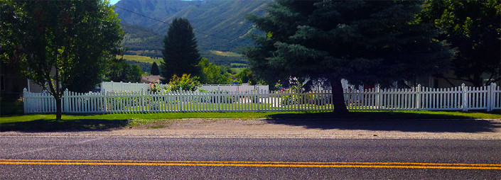 Picket Fence Near Road