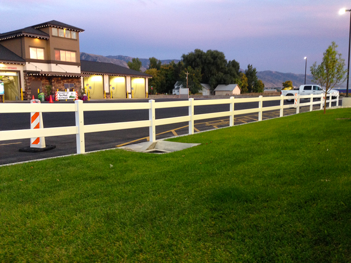 Ranch rail fence